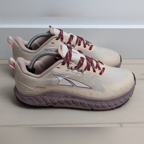 Altra Outroad Running Shoes Women's Size 7 Cream Dusty Pink AL0A7R72110 - Picture 2 of 10